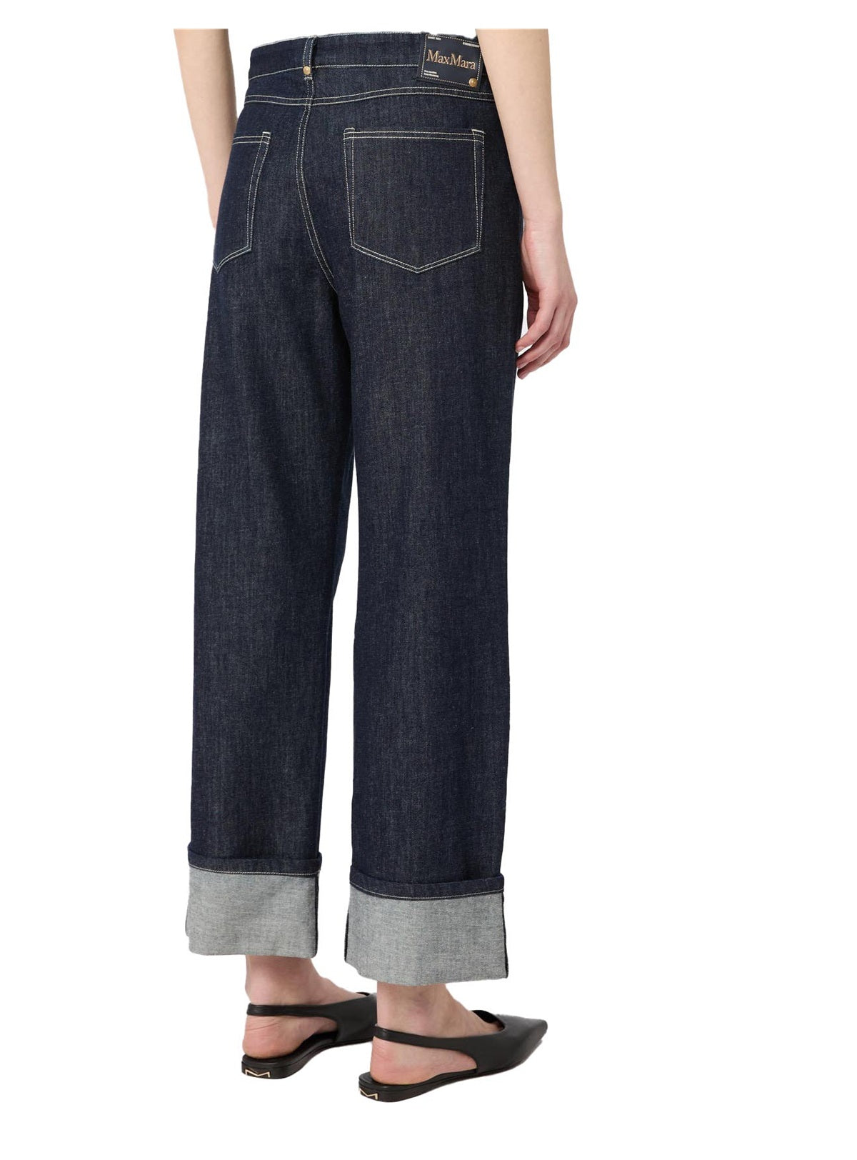 Jeans S Max Mara donna SMMPOGGIO001 blu medio denim<BR/><BR/> 