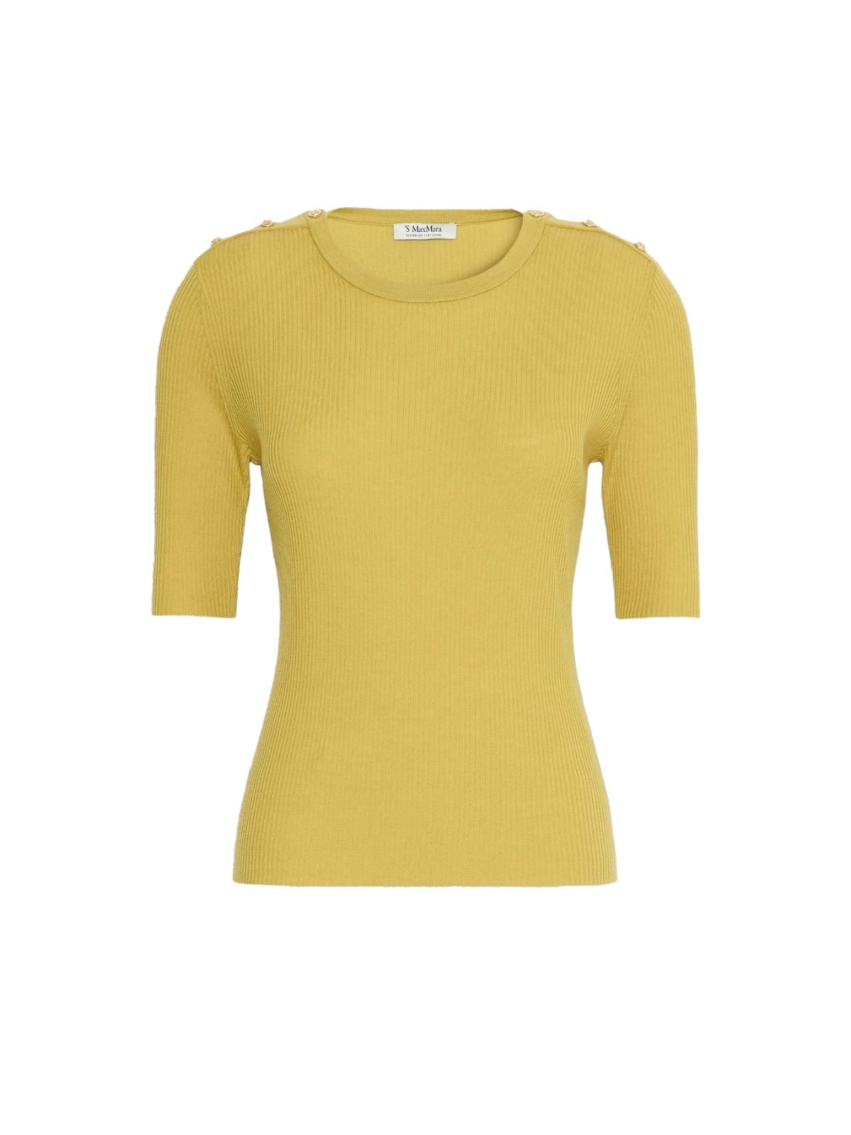 Maglia S Max Mara donna SMMRIVIERA009 gialla 