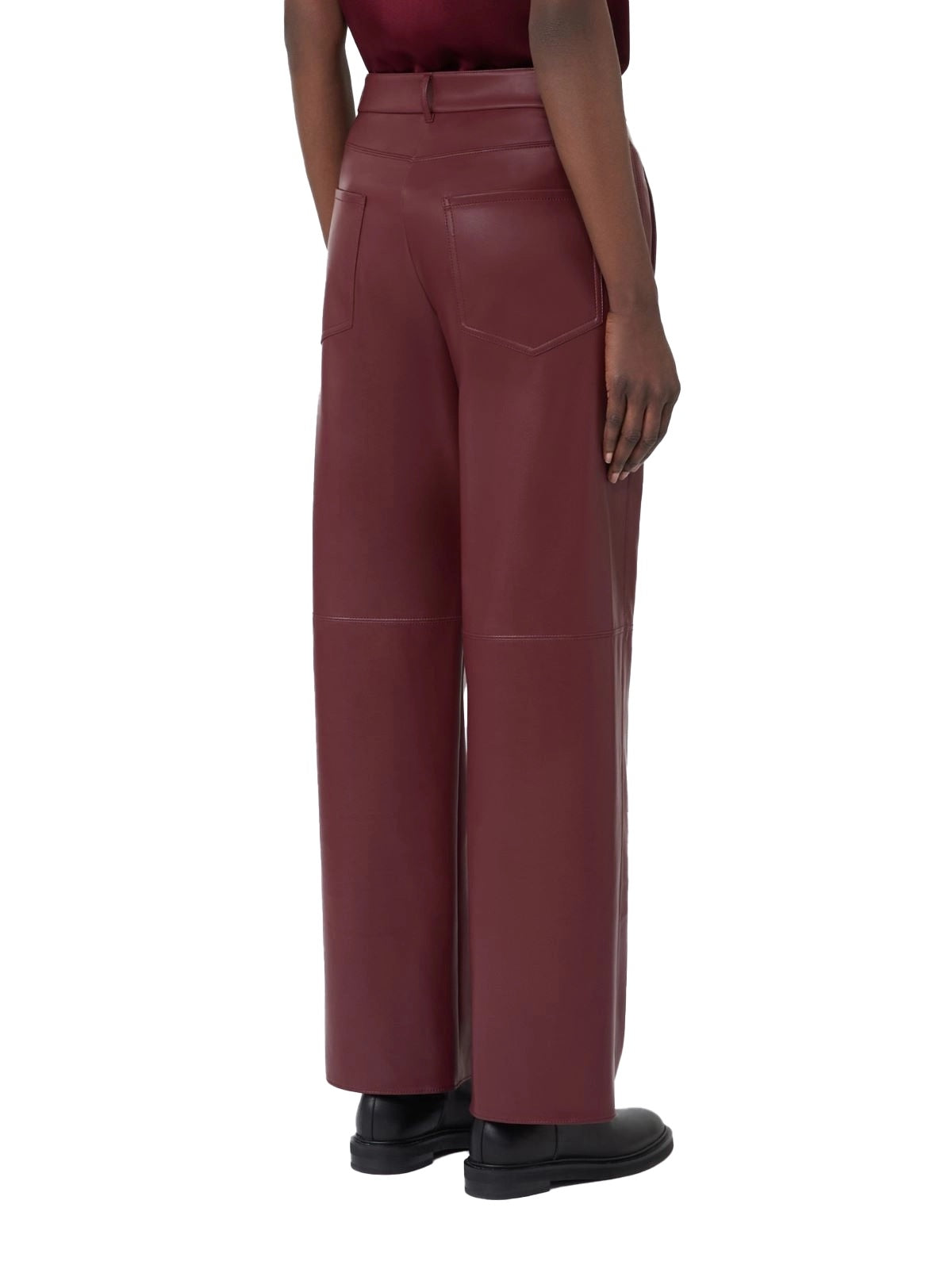 Pantalone S Max Mara donna SMMTARTUFO003 bordeaux<BR/><BR/> 