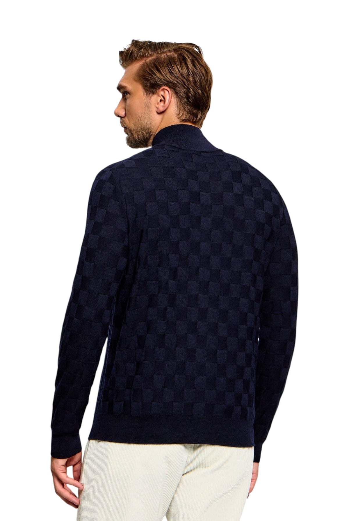 Cardigan uomo Tombolini WM08 ZMG6U780 Blu Navy 