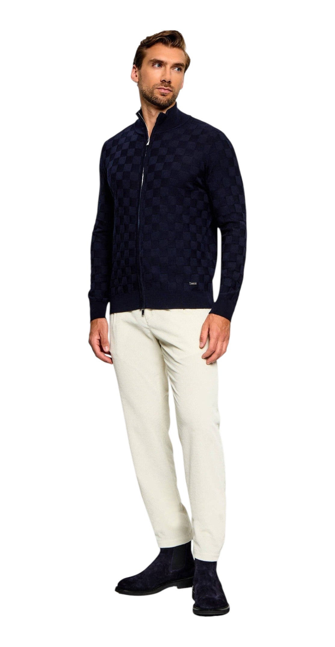 Cardigan uomo Tombolini WM08 ZMG6U780 Blu Navy 