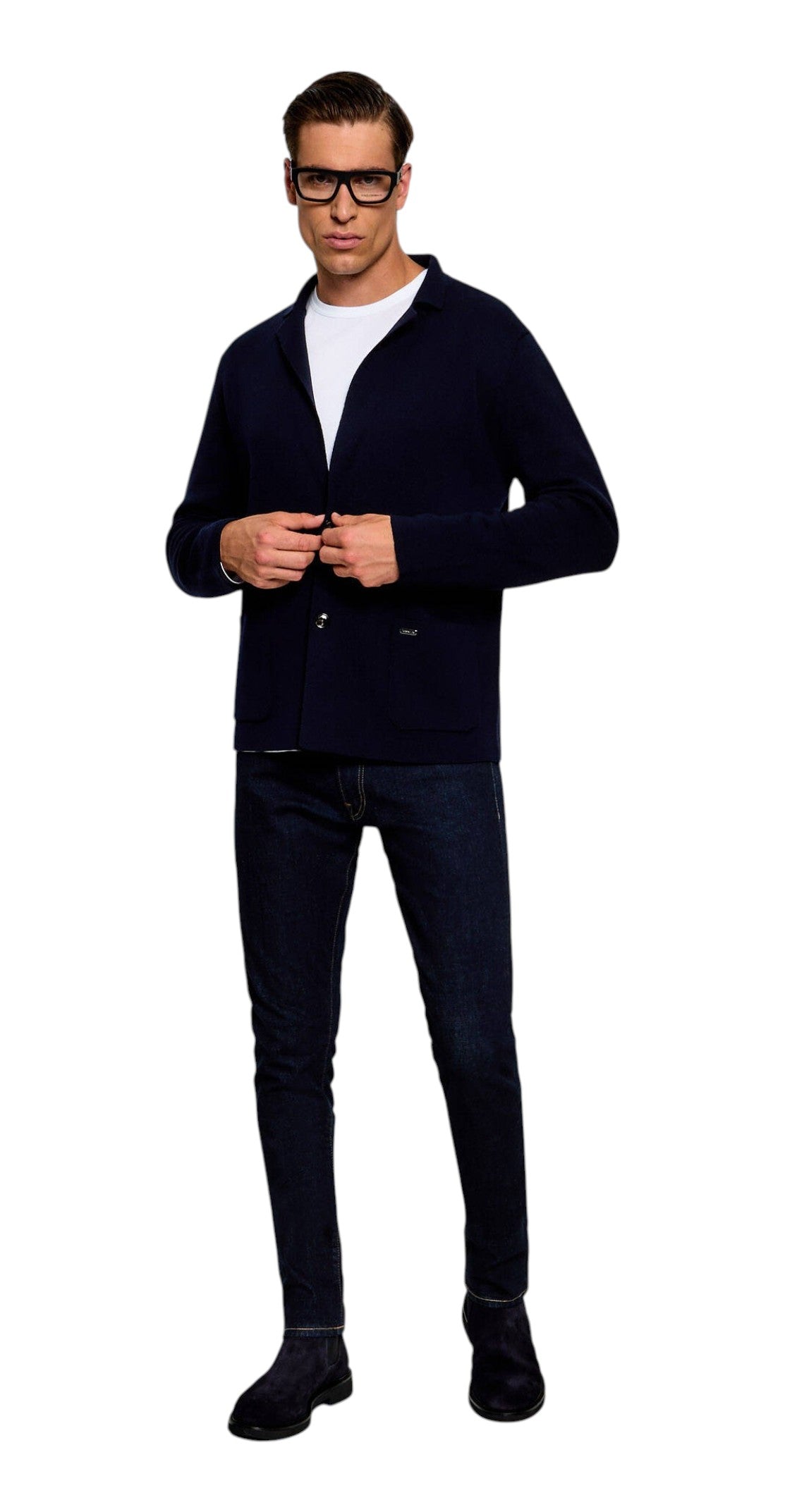 Cardigan uomo Tombolini WM34 ZMQ3 U780 Blu Navy 