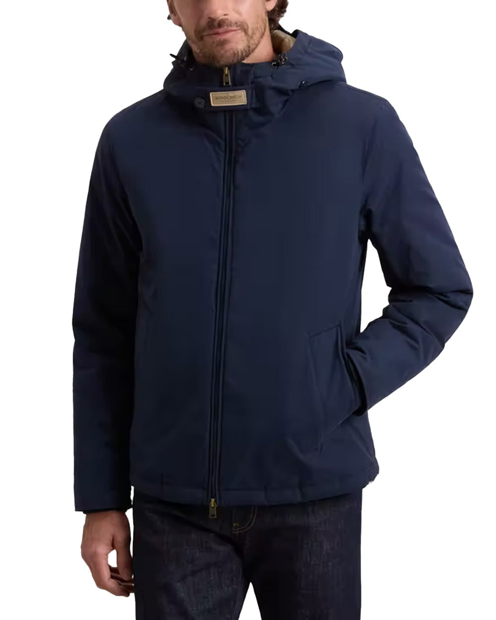 Giubbino WOOLRICH uomo CFWOOU2047MBUT3780 Melton blue 